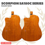 Scorpion SA180C Series Acoustic Guitar - SA 180 C Gitar Akustik Original Asli