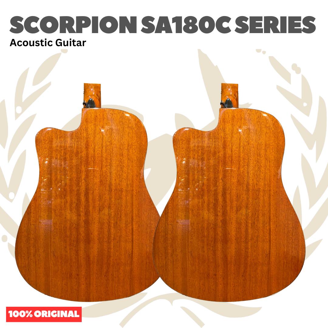 Scorpion SA180C Series Acoustic Guitar - SA 180 C Gitar Akustik Original Asli