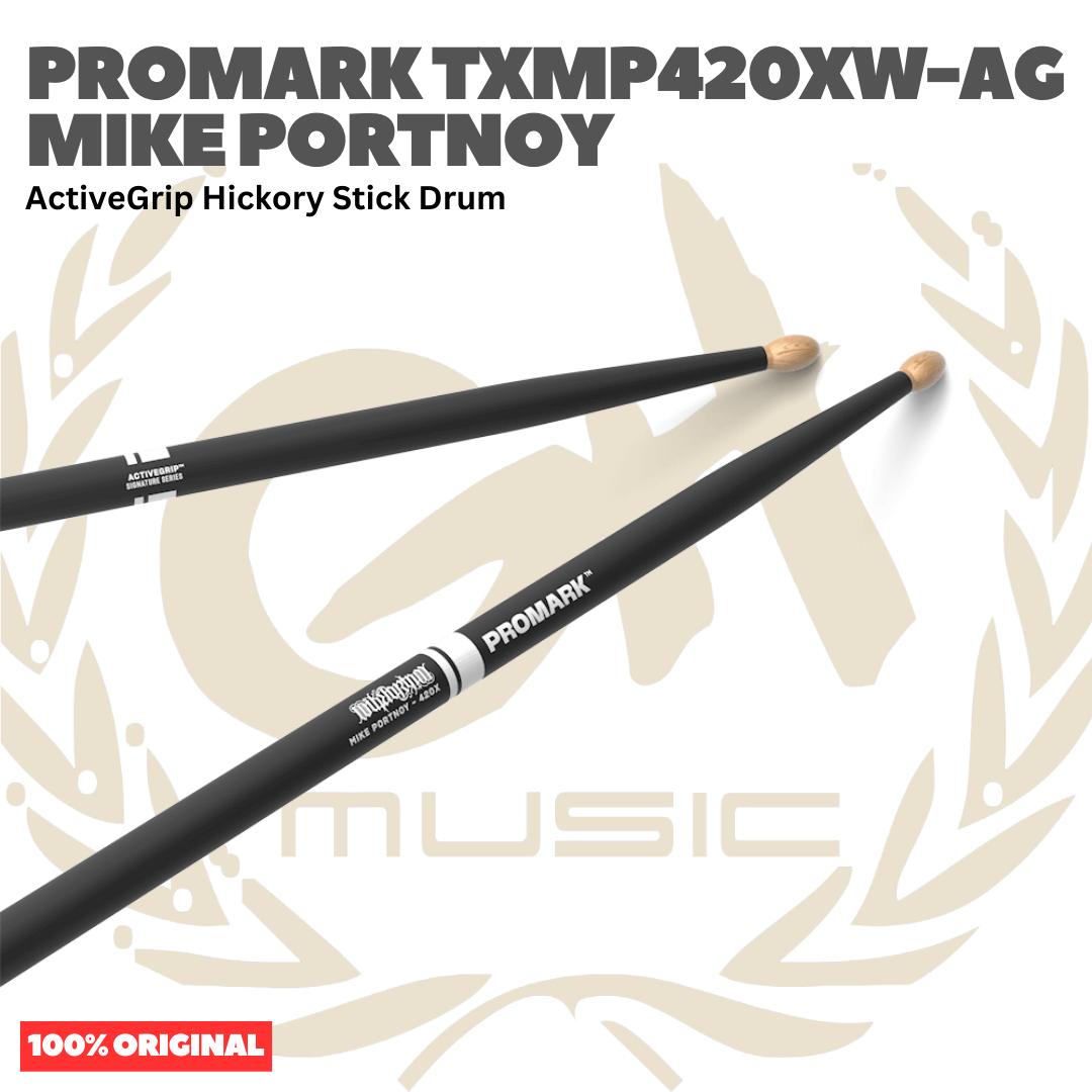PROMARK TXMP420XW-AG Mike Portnoy ActiveGrip Hickory Stick Drum - Stik Drum Original Asli