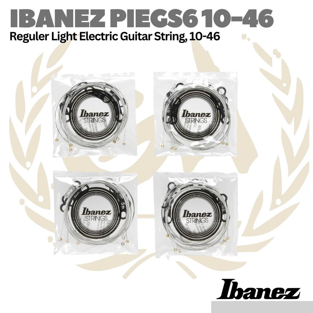 Ibanez PIEGS6 10-46 Regular Light Electric Guitar Strings, 4-pack