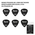 Ibanez PPA16XRG 1.2mm Grip Wizard Series Rubber Grip, 6 pcs Guitar Pick - Pik Gitar isi 6