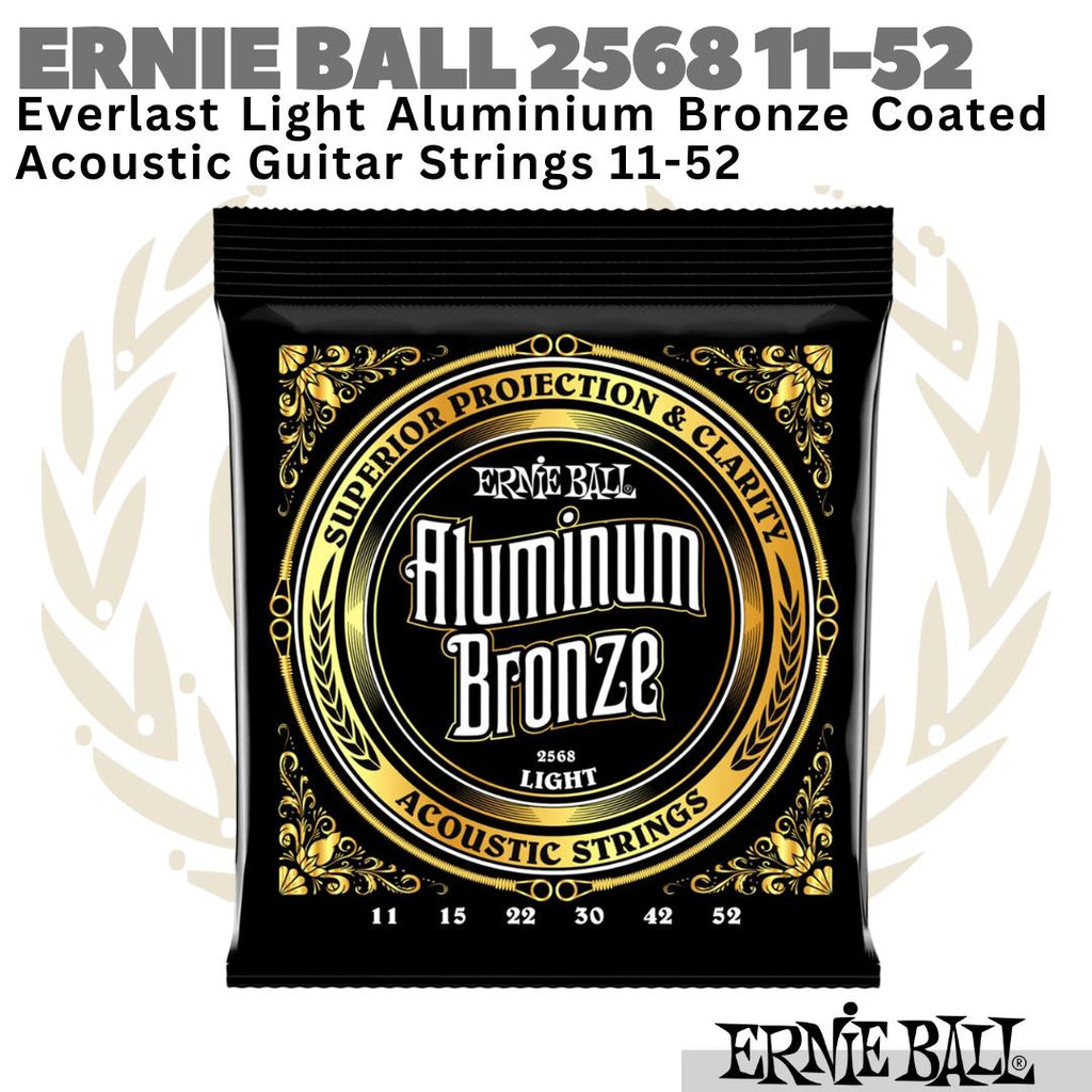 ERNIE BALL Everlast 2568 Aluminum Bronze Acoustic Guitar Strings 11-52