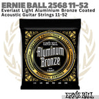 ERNIE BALL Everlast 2568 Aluminum Bronze Acoustic Guitar Strings 11-52