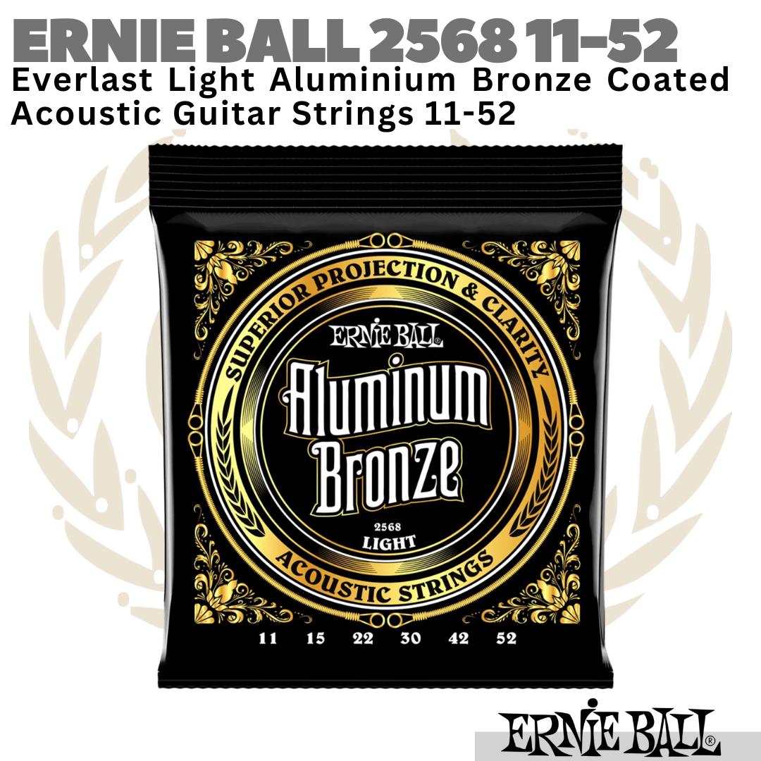 ERNIE BALL Everlast 2568 Aluminum Bronze Acoustic Guitar Strings 11-52