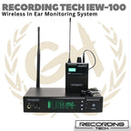 RECORDING TECH IEW-100 Wireless In Ear Monitoring System | IEM IEW100