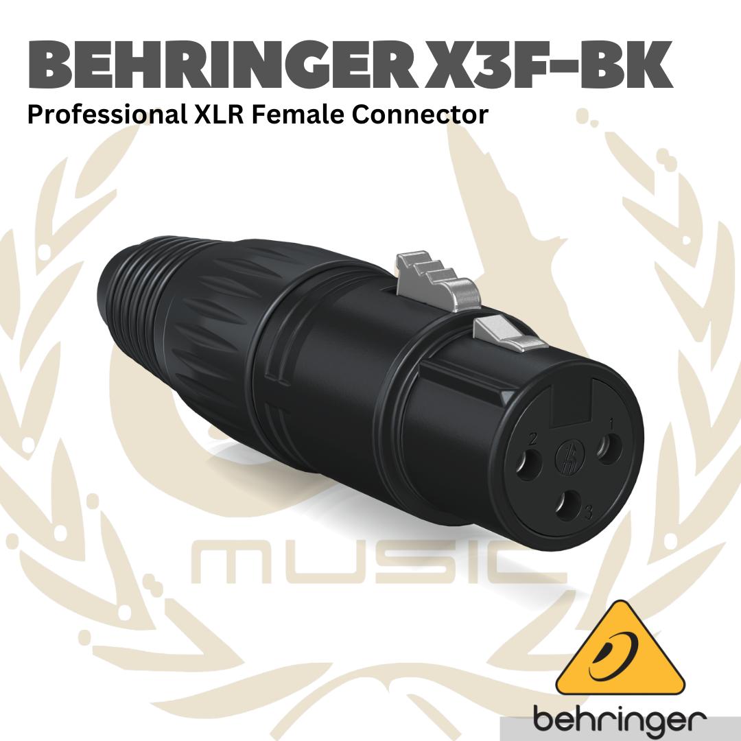 Behringer X3F Professional XLR Female Connector - Jack XLR Female 3 Pin X3-F