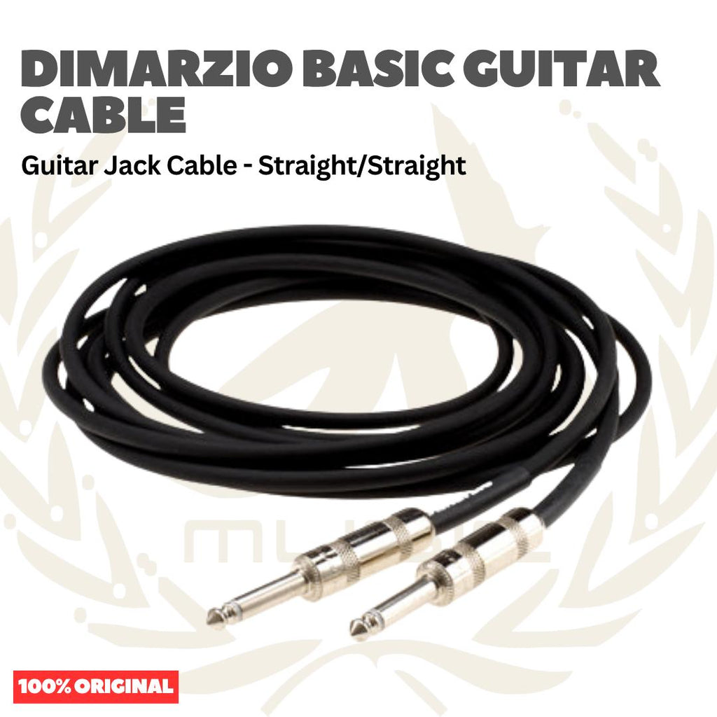 DiMarzio Basic Guitar Cable, Straight/Straight - Kabel Jack Gitar