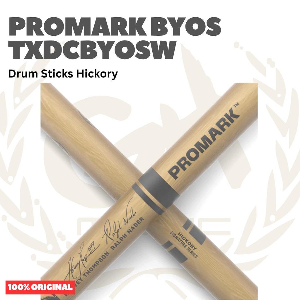 PROMARK BYOS TXDCBYOSW Lacquered Hickory Stick Drum - Stik Drum Original Asli