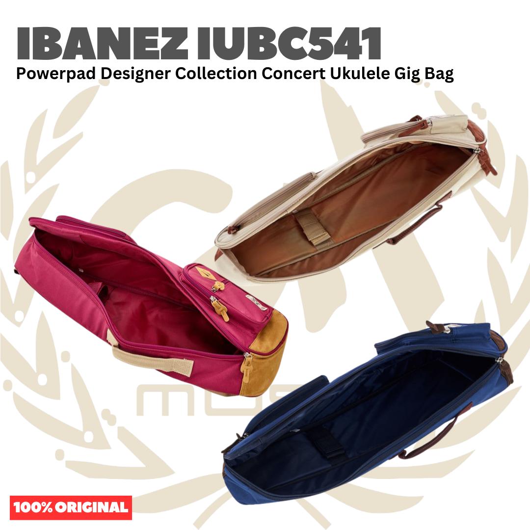 Ibanez IUBC541 Powerpad Designer Collection Gig Bag for Concert Ukulele - Tas Ukulele Concert Original Asli