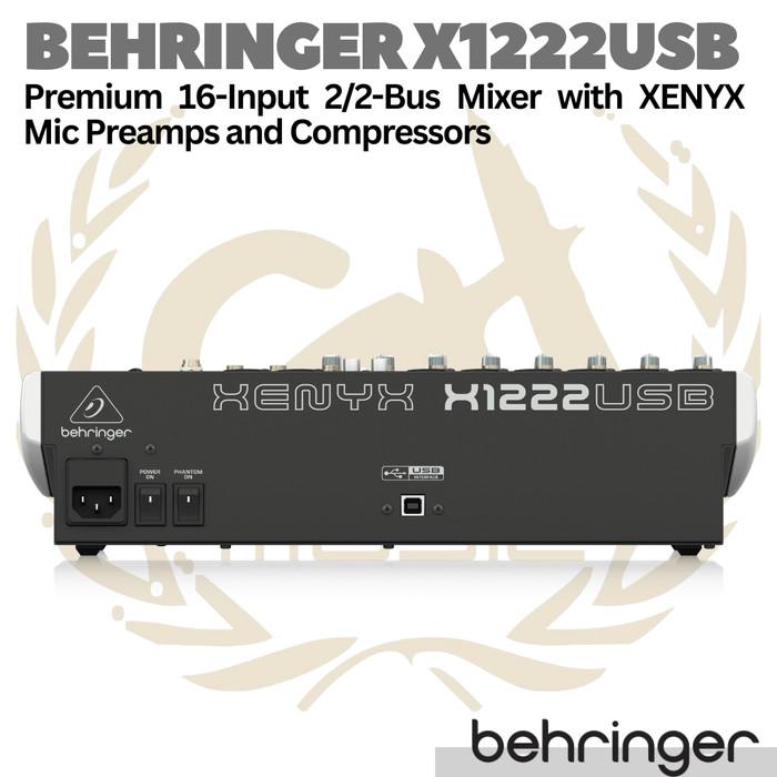 BEHRINGER XENYX X1222USB Premium 16 Input 2 Bus Audio Mixer