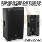 BEHRINGER DR112DSP Active 1200Watt 12" PA Speaker System | Aktif DR112