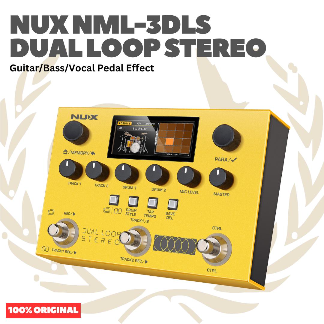 NUX NML-3DLS Dual Loop Stereo Guitar Bass Vocal Pedal Effect - Efek Pedal Gitar Bass Vokal Original Asli