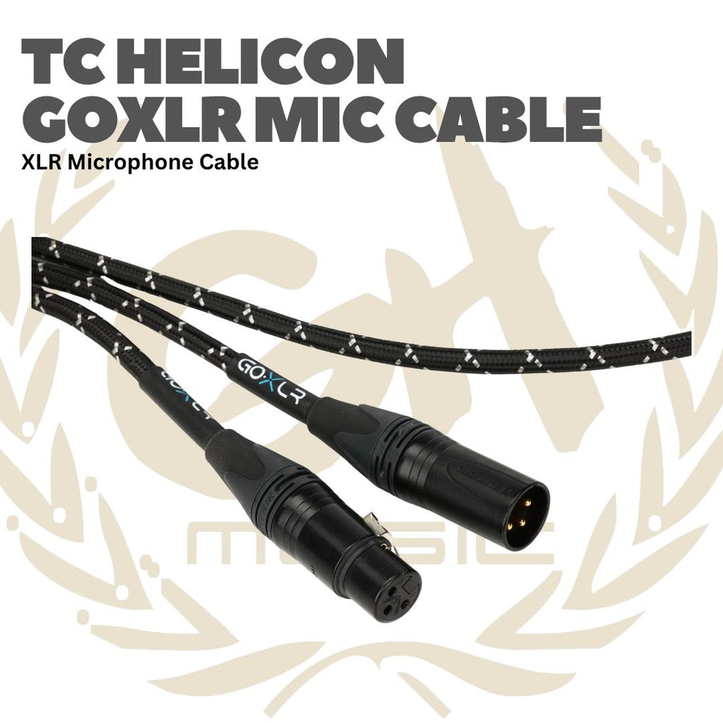 TC Helicon GOXLR Mic Cable XLR Microphone Cable 10ft - Kabel XLR Mik GO XLR Connectors