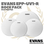 Evans Drumheads UV1 Rock Pack + 14-Inch UV1 Ctd (EPP-UV1-R) - Membran Set