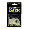 Ernie Ball Super Glow Cellulose Guitar Picks, 12-Pack- Pik Gitar Bass