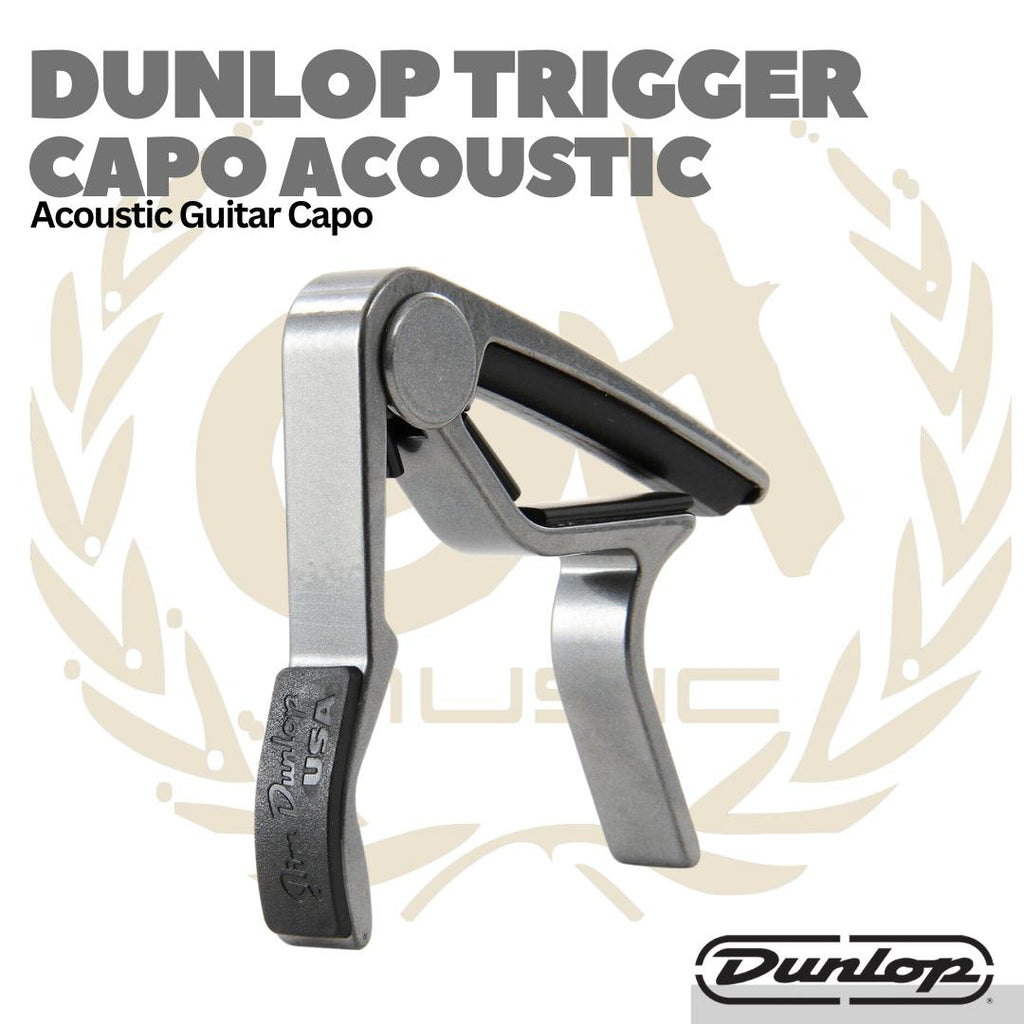 JIM DUNLOP 83CS TRIGGER CAPO ACOUSTIC CURVED SMOKE - Kapo Gitar