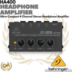 BEHRINGER HA400 Ultra-Compact 4 Channel Stereo Headphone Amplifier