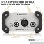Klark Teknik DI 10A Active DI Box with Midas Transformer | DI10 DI10A