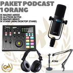 PAKET PODCAST 1 ORANG ALCTRON BC700 + MAONO AM100 + HEADPHONE