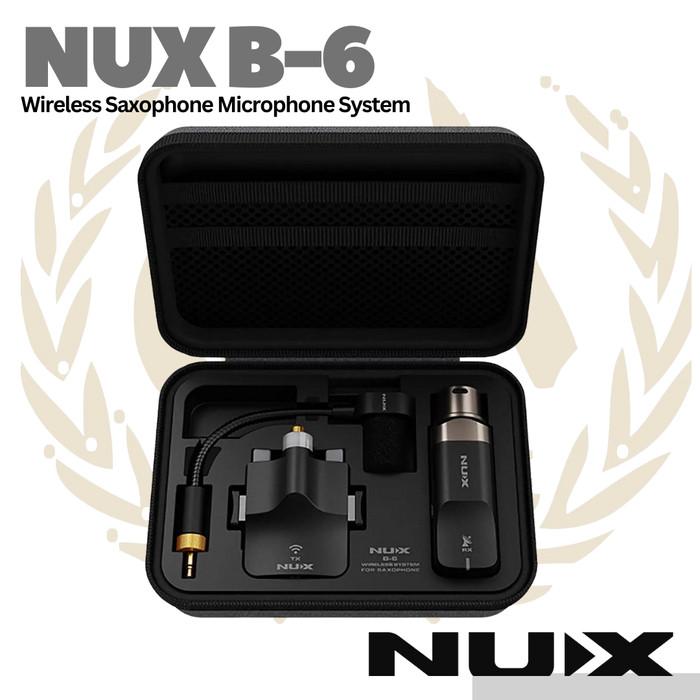 NUX B6 2.4Ghz Wireless Saxophone Microphone System - Mic Mikrofon Saxo B-6 Original