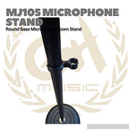 MJ105 Round Base Microphone Boom Stand