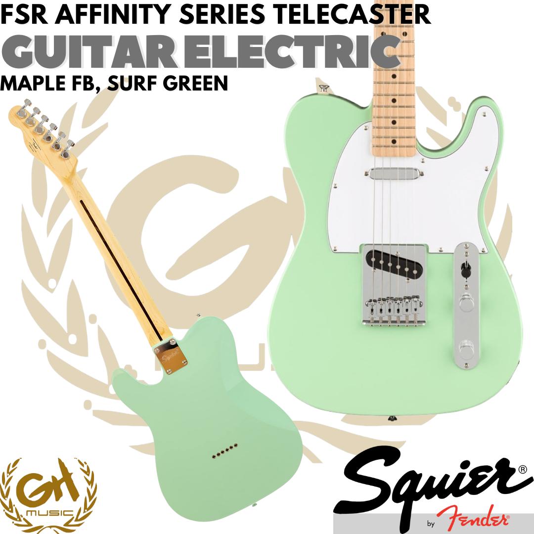 Squier FSR Affinity Series Telecaster Electric Guitar, Maple FB - Gitar Listrik