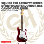 Squier FSR Affinity Series Stratocaster Junior HSS Electric Guitar - Gitar Listrik Elektrik Original Asli