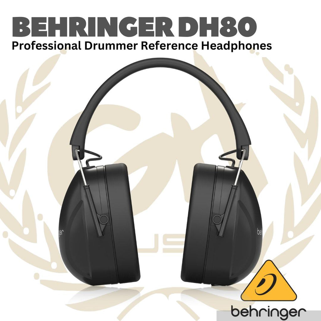 Behringer DH80 Professional Drummer Reference Headphones - Head phone drummer DH-80 Asli