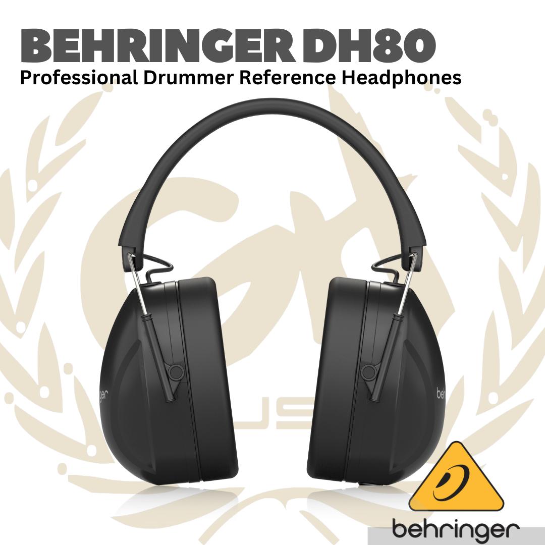 Behringer DH80 Professional Drummer Reference Headphones - Head phone drummer DH-80 Asli