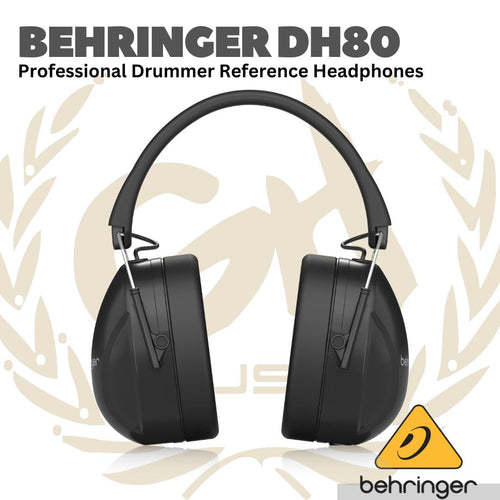 Behringer DH80 Professional Drummer Reference Headphones - Head phone drummer DH-80 Asli