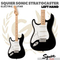 SQUIER SONIC STRATOCASTER Left Handed Electric Guitar | Gitar Kidal - BLACK
