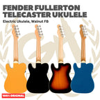 Fender Fullerton Telecaster Ukulele - Ukulele Elektrik Body Telecaster Mini 4-Senar With Preamp Original Asli