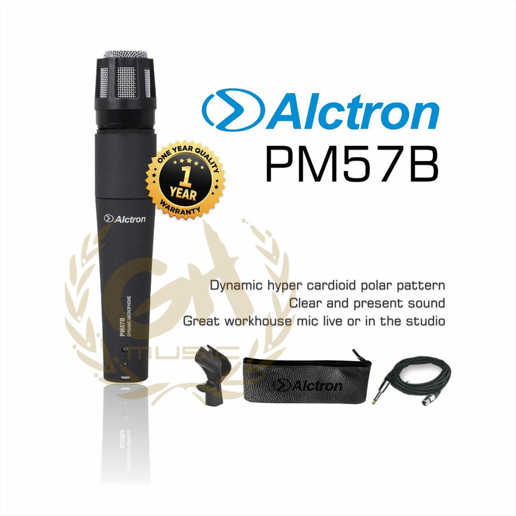MIC ALCTRON PM57B MICROPHONE DYNAMIC INSTRUMEN RECORDING