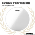 Evans TCX Clear Tenor Marching DrumHead - Membran Drum