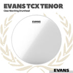 Evans TCX Clear Tenor Marching DrumHead - Membran Drum