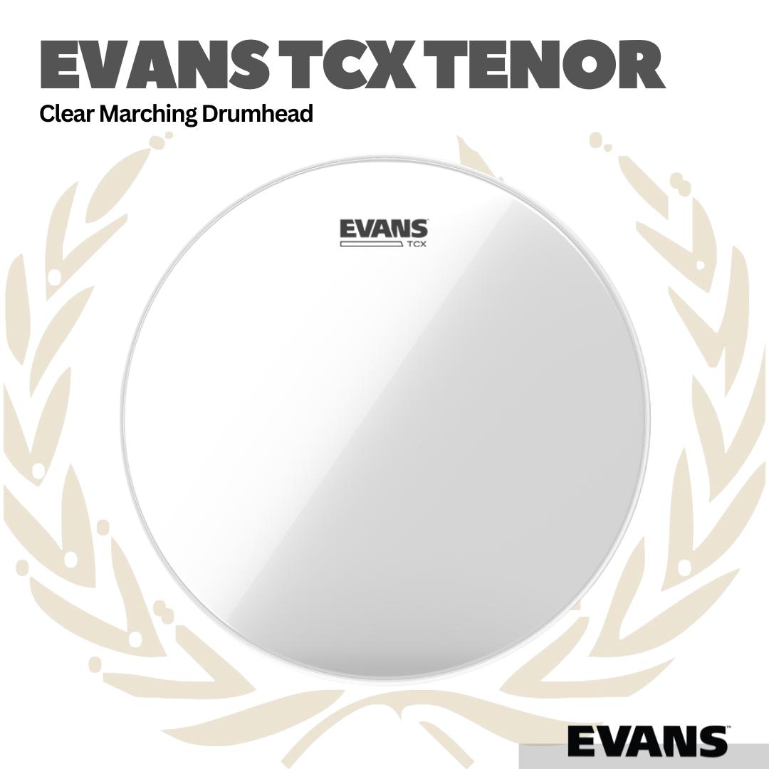 Evans TCX Clear Tenor Marching DrumHead - Membran Drum