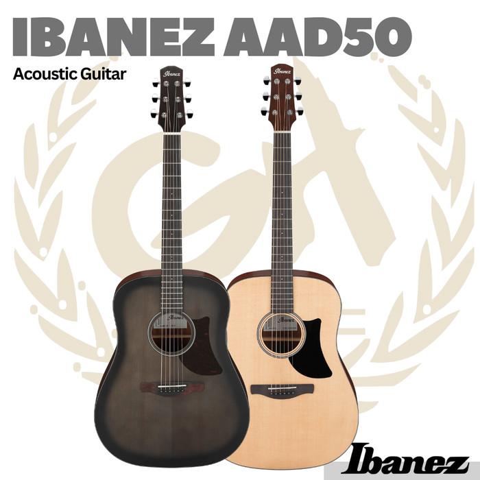 Ibanez Advanced Acoustic AAD50 Acoustic Guitar - Gitar Akustik