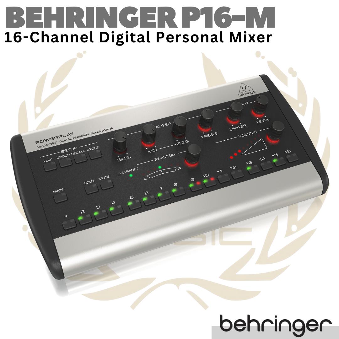 BEHRINGER POWERPLAY P16-M 16 Channel Digital Personal Mixer | P16M P16