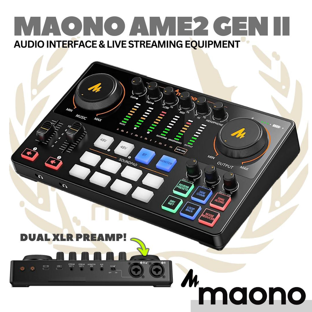 PAKET PODCAST 1 ORANG, SOUND CARD MAONO E2 + PD100 | COVER LIVE STREAMING GAMING