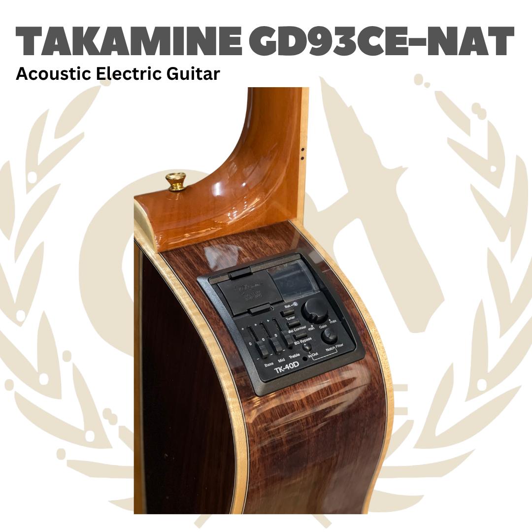 Takamine GD93CE-NAT Acoustic Electric Guitar - Gitar Akustik Elektrik GD93CE NAT