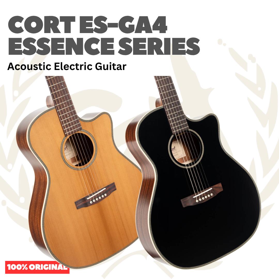 Cort ES-GA4 Essence Series Acoustic Electric Guitar - Gitar Akustik dengan Preamp