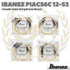 Ibanez PIACS6C 12-53 Light Acoustic Guitar Strings - Senar Akustik