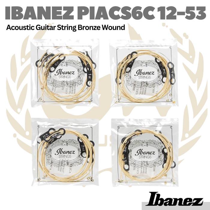 Ibanez PIACS6C 12-53 Light Acoustic Guitar Strings - Senar Akustik