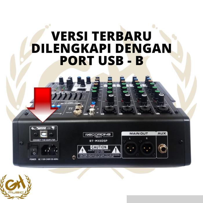 RECORDING TECH MX6DSP PROFESSIONAL 6 CHANNEL PODCAST AUDIO MIXER