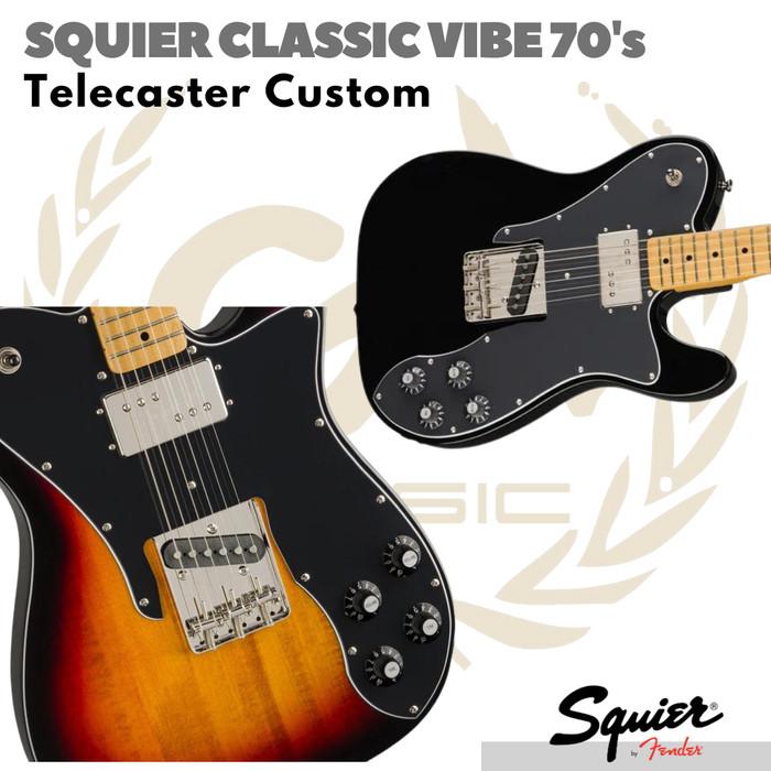 Squier Classic Vibe 70s Telecaster Custom Electric Guitar | Gitar