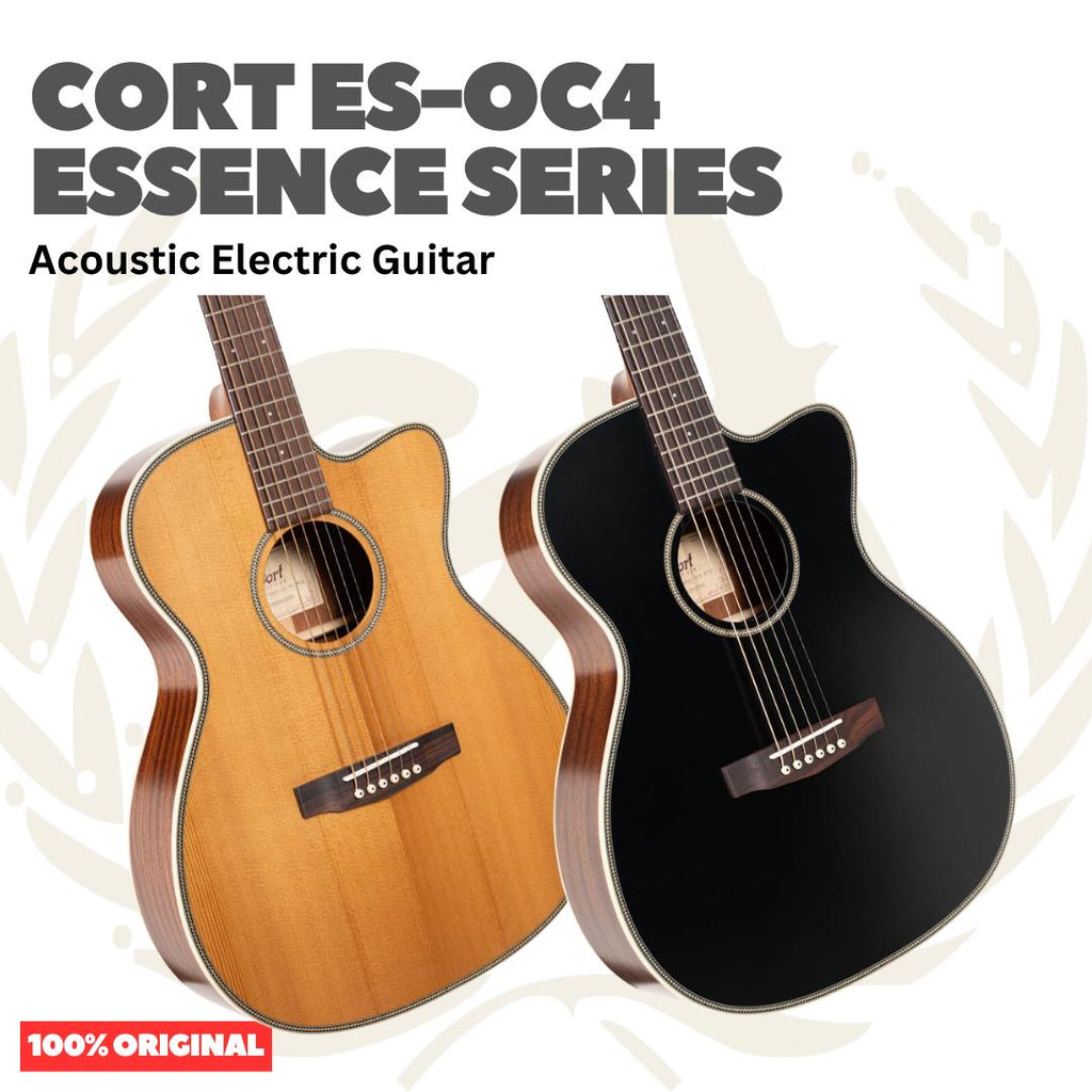 Cort ES-OC4 Essence Series Acoustic Electric Guitar - Gitar Akustik dengan Preamp