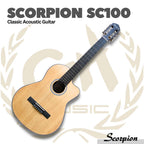 Scorpion SC100 Nylon Classic Acoustic Guitar - Gitar Klasik Nilon Akustik SC-100 Original Asli