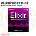 ELIXIR 11025 Polyweb 80/20 Bronze Acoustic Guitar Strings 11-52 - Senar Gitar Akustik