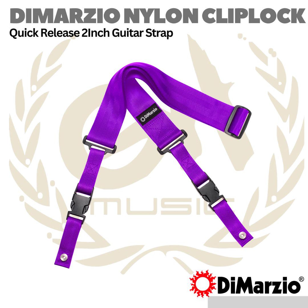 DiMarzio DD2200 Nylon ClipLock Quick Release 2Inch Guitar Strap