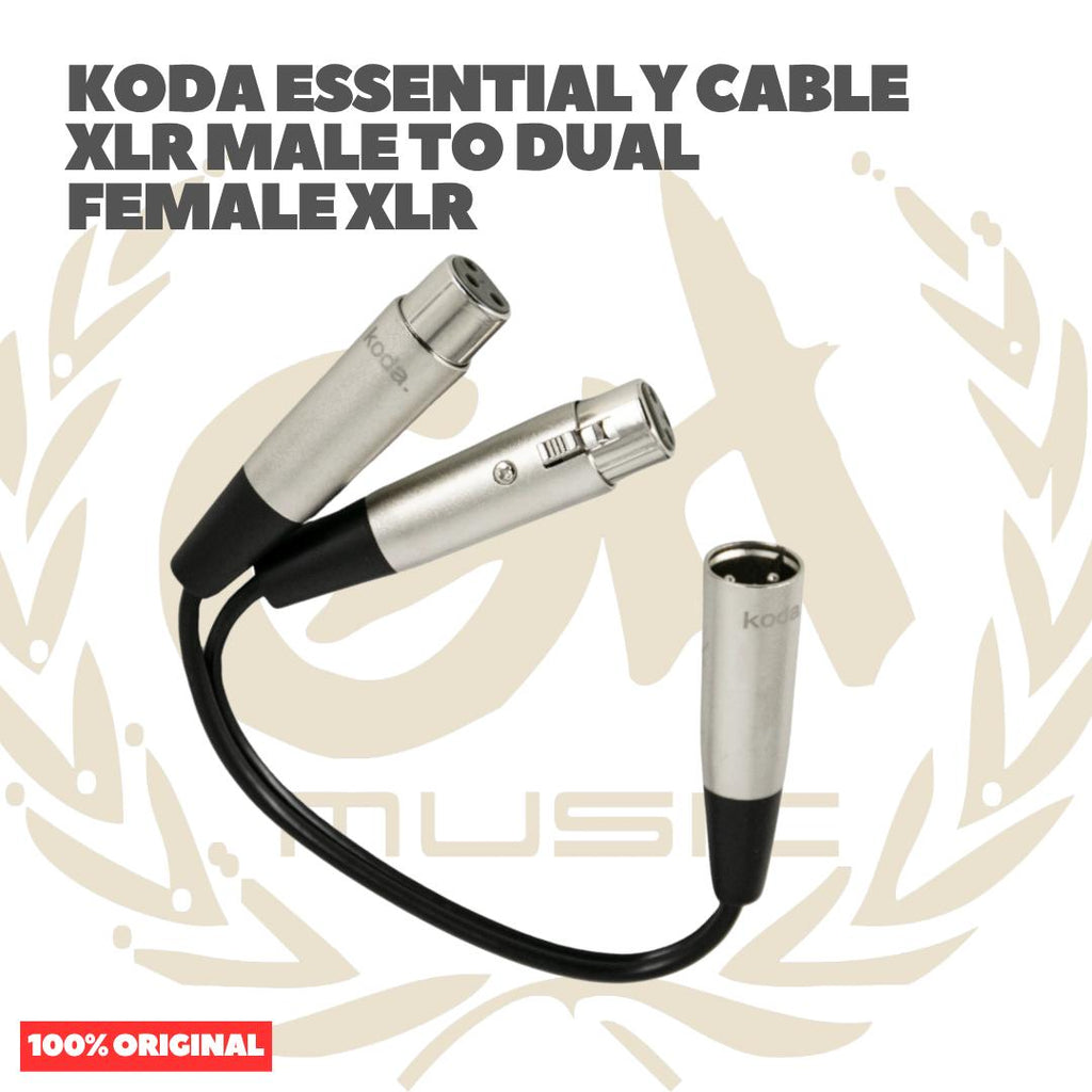 koda essential Y Cable XLR Male to Dual Female XLR - Kabel XLR